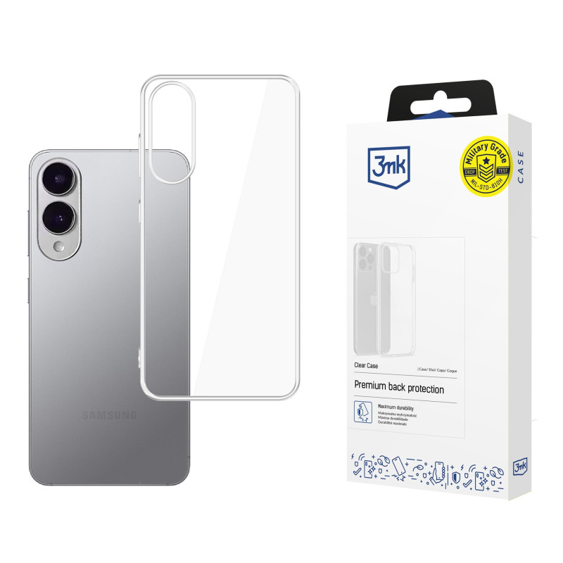 3 mk skaidrus dėklas, skirtas „Samsung Galaxy S25 Edge“ - permatomas