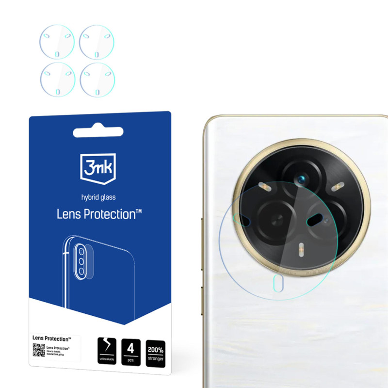 Kameros objektyvo stiklas 3mk objektyvo apsauga, skirta „Realme 14 Pro“