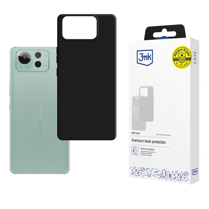 3mk matinis dėklas, skirtas Asus Zenfone 12 Ultra - juodas