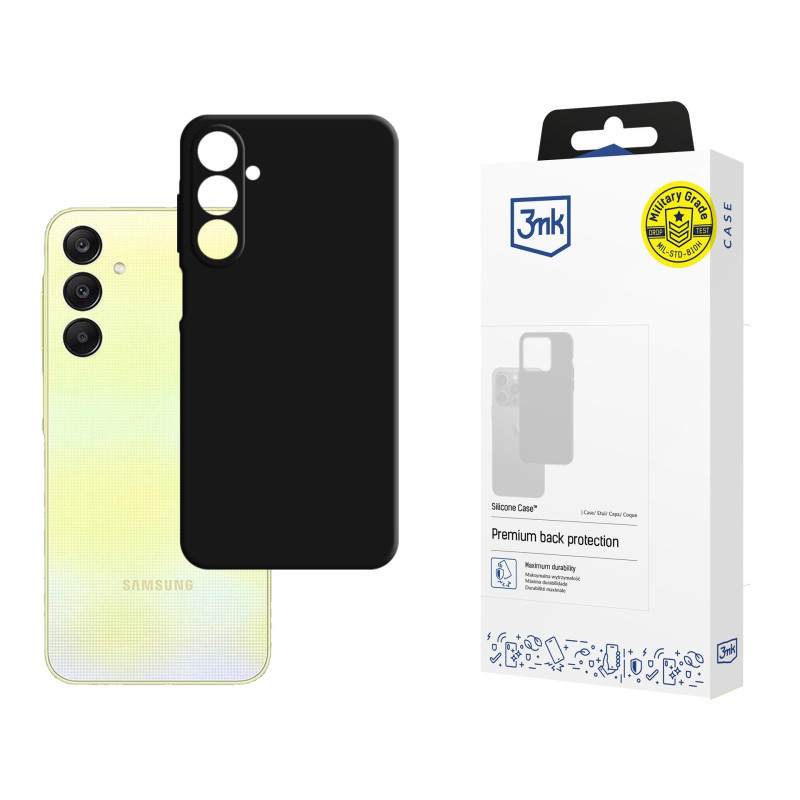 3mk silikoninis dėklas, skirtas „Samsung Galaxy A26 5G“ - juodas
