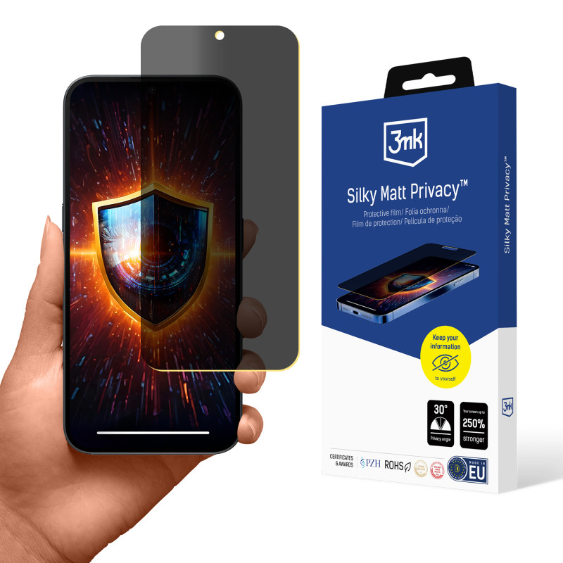 Privatumo plėvelė 3mk Šilkinė matinė plėvelė Privatumas ant „Nothing Phone 2a“
