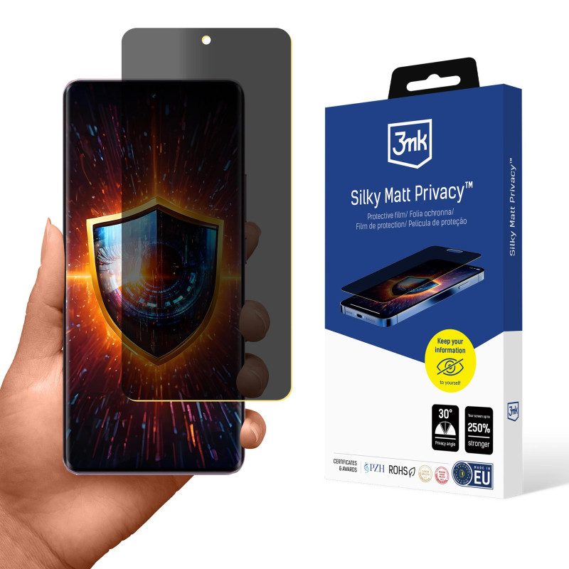 3mk šilkinė matinė privatumo plėvelė, skirta „Realme 14 Pro“