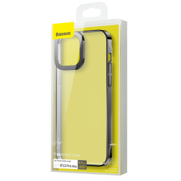 „Baseus Glitter Case“ permatomas dėklo dangtelis iPhone 13 Pro Max juodas (ARMC000201)