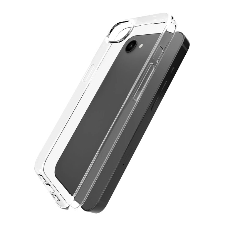 „Puro 0.3“ nude spalvos silikoninis dėklas, skirtas „iPhone 16“ – permatomas