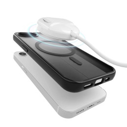 „Puro Gradient MagSafe“ silikoninis dėklas, skirtas „iPhone 16e“ – juodas