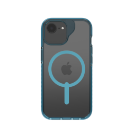 ZAGG Santa Cruz užsegamas dėklas su „MagSafe“ apsauga, skirtas iPhone 16e (2025) / 15 / 14 / 13 – mėlynas