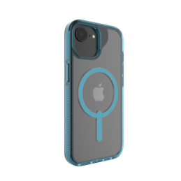ZAGG Santa Cruz užsegamas dėklas su „MagSafe“ apsauga, skirtas iPhone 16e (2025) / 15 / 14 / 13 – mėlynas