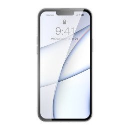 „Baseus“ matinio stiklo dėklo dangtelis, skirtas „iPhone 13 Pro Max“ standžiam dėklui su permatomu gelio rėmeliu (ARWS00...