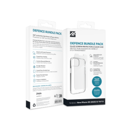 ZAGG IF Defense dėklas iPhone 16e (2025) / 15 / 14 / 13 telefonui – skaidrus
