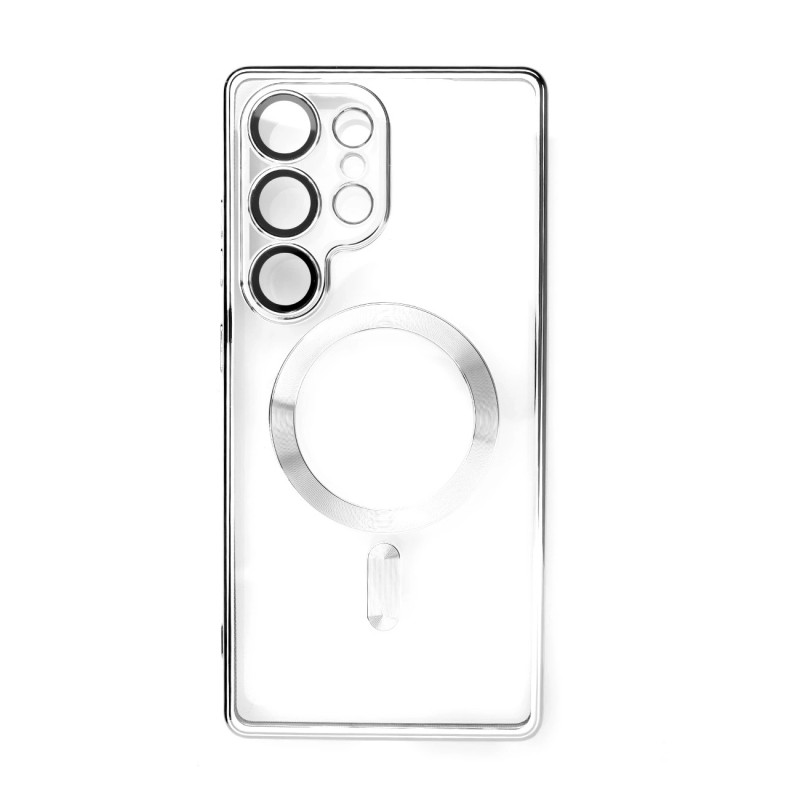 Galvanizuotas dėklas su „MagSafe“ cinkuota danga, skirtas „iPhone 16e“ – sidabrinis