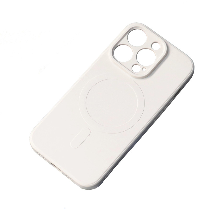 Silikoninis dėklas su „MagSafe“ technologija, skirtas „Samsung Galaxy A36 5G“ – smėlio spalvos