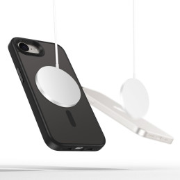 „Tech-Protect MagMat MagSafe iPhone 16e“ dėklas – matinės juodos spalvos