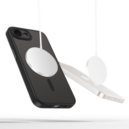 „Tech-Protect MagCam MagSafe iPhone 16e“ dėklas – matinės juodos spalvos