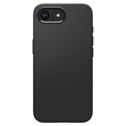 „Spigen Liquid Air“ iPhone 16e dėklas – matinės juodos spalvos