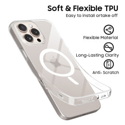 „Tech-Protect FlexAir MagSafe iPhone 16e“ dėklas – skaidrus