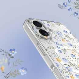 „Tech-Protect FlexAir MagSafe iPhone 16e“ dėklas – ramunės su lapais