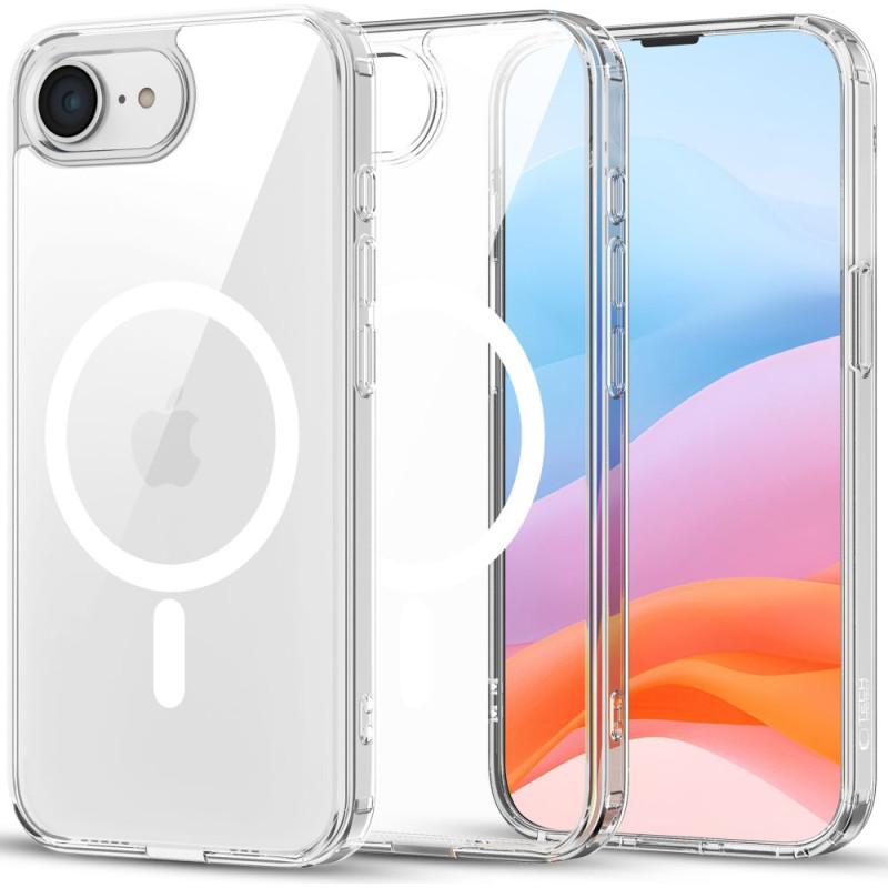 „Tech-Protect FlexAir Hybrid MagSafe iPhone 16e“ dėklas – skaidrus