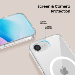 „Tech-Protect FlexAir Hybrid MagSafe iPhone 16e“ dėklas – skaidrus