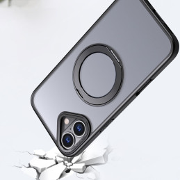 „Tech-Protect MagRing MagSafe“ dėklas, skirtas „iPhone 16e“ – matinės juodos spalvos