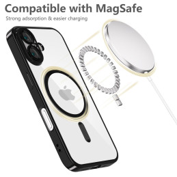 „Tech-Protect MagFlex MagSafe iPhone 16e“ dėklas – skaidrus