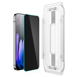 „Spigen Glas.TR“ „Ez Fit“ „Privacy HD“ 2 vnt. pakuotėje – „Google Pixel 9 / 9 Pro“ skirti privatumo stiklai.
