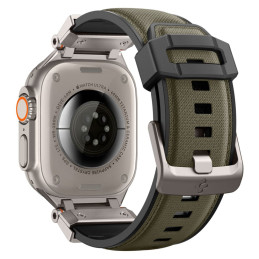 „Spigen DuraPro Armor Strap“ skirtas „Apple Watch 44 / 45 / 46 / 49 mm“ – žalias