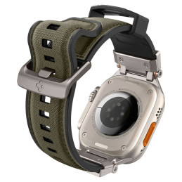 „Spigen DuraPro Armor Strap“ skirtas „Apple Watch 44 / 45 / 46 / 49 mm“ – žalias