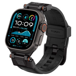 „Spigen DuraPro Armor“ dirželis, skirtas „Apple Watch 44 / 45 / 46 / 49 mm“ – juodas