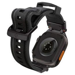 „Spigen DuraPro Armor“ dirželis, skirtas „Apple Watch 44 / 45 / 46 / 49 mm“ – juodas