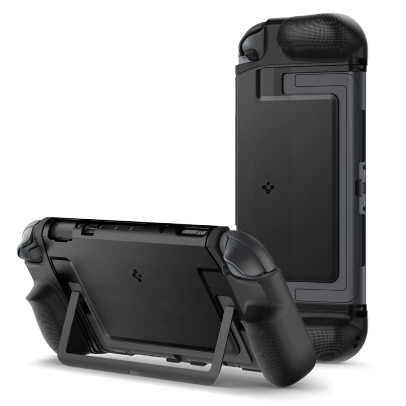„Spigen Dual Grip“ dėklas, skirtas „Nintendo Switch 2“ - juodas