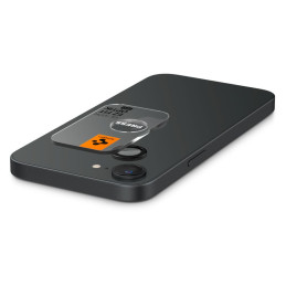 „Spigen Optik Pro GLAS.TR Ez Fit“ kameros dėklai, 2 vnt., skirti „iPhone 16e“ – juodi