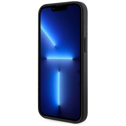 „Guess 4G Stripes“ dėklas su „Magsafe“ dėklu, skirtas „iPhone 15“, juodas