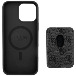 „Guess 4G Stripes“ dėklas su „Magsafe“ dėklu, skirtas „iPhone 16 Pro Max“, juodas