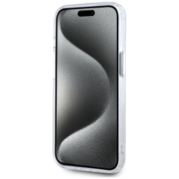 „Karl Lagerfeld“ IML metalinis „Karl Head MagSafe“ dėklas, skirtas „iPhone 15“, baltas