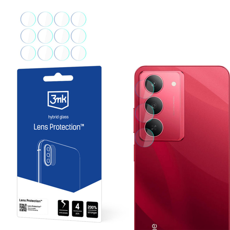 Kameros objektyvo stiklas 3mk objektyvo apsauga, skirta „Realme 14x“
