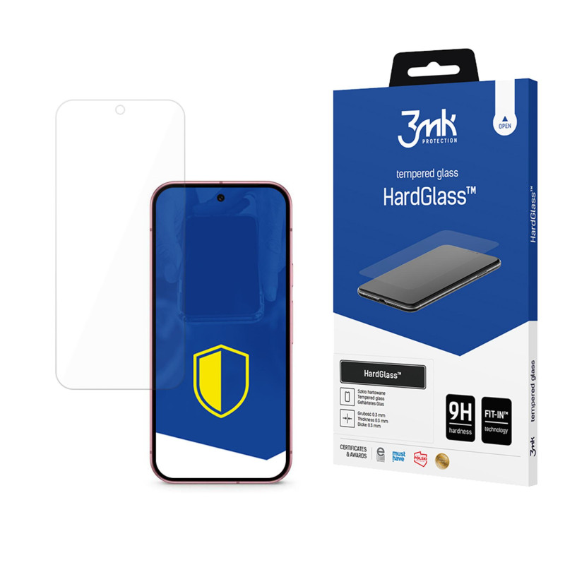 Grūdintas stiklas 3mk HardGlass, skirtas „Google Pixel 9“