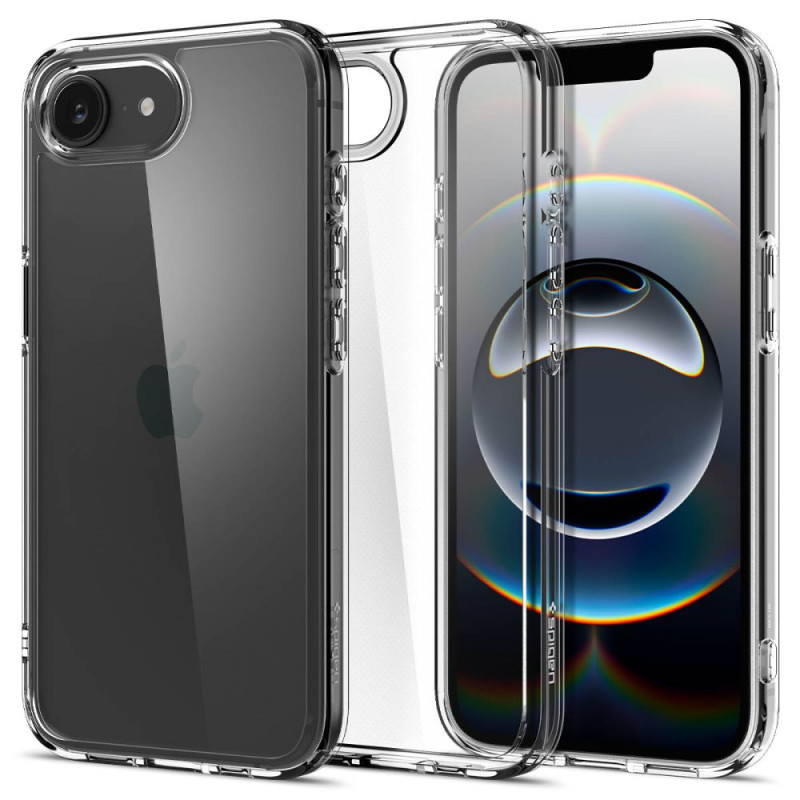 „Spigen Ultra Hybrid iPhone 16e“ dėklas – skaidrus