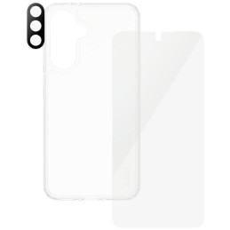 „CARE by PanzerGlass Flagship 3in1“ dėklas + stiklas + objektyvas, skirtas „Samsung Galaxy A36 5G“ - skaidrus