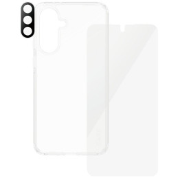 „CARE by PanzerGlass Flagship 3in1“ dėklas + stiklas + objektyvas, skirtas „Samsung Galaxy A56 5G“ - skaidrus