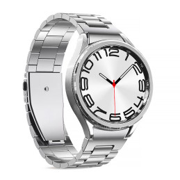„Puro METAL“ nerūdijančio plieno dirželis, skirtas „Samsung Galaxy Watch 4 / 4 Classic / 5 / 5 Pro / 6 / 6 Classic“ – si...