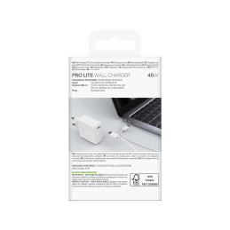 „Puro PROLITE“ 45 W USB-C sieninis įkroviklis – baltas
