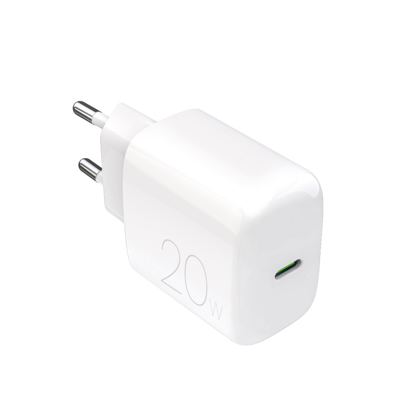 „Puro PROLITE“ 20 W USB-C sieninis įkroviklis – baltas