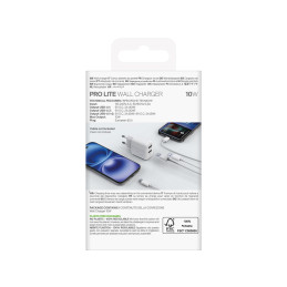 „Puro PROLITE“ 10 W 2 x USB-A sieninis įkroviklis – baltas