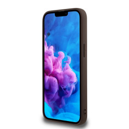 „Guess PU 4G Peony“ dėklas su „MagSafe“, skirtas „iPhone 16e“ – rudas