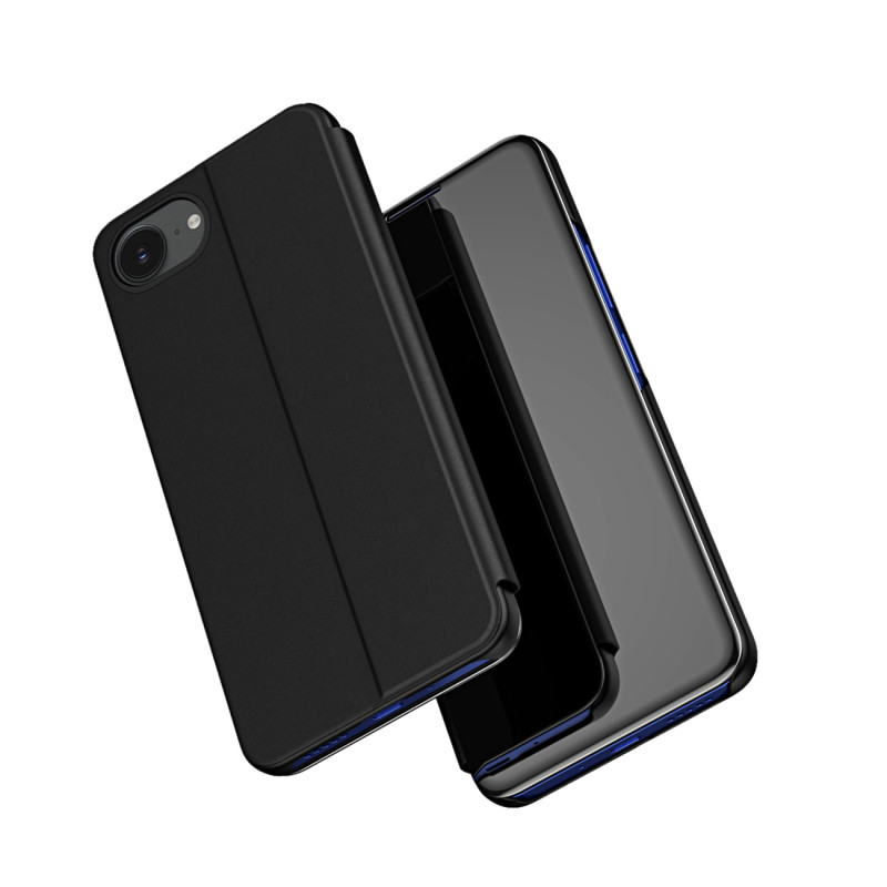 „Clear View“ dėklas, skirtas „iPhone 16e“ atverčiamam dėklui – juodas