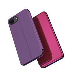 „Clear View“ dėklas, skirtas „iPhone 16e“ atverčiamam dėklui – rožinis