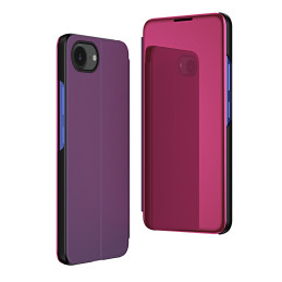 „Clear View“ dėklas, skirtas „iPhone 16e“ atverčiamam dėklui – rožinis