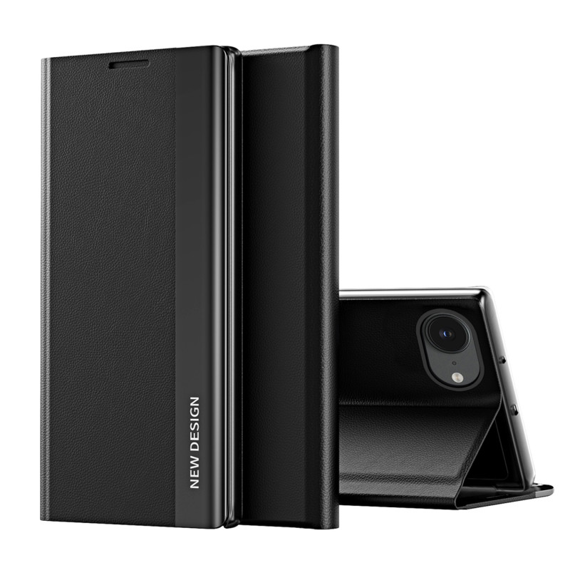 „Sleep Case Pro“, skirtas „iPhone 16e“ su atlenkimu ir stovu – juodas