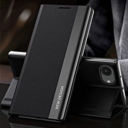 „Sleep Case Pro“, skirtas „iPhone 16e“ su atlenkimu ir stovu – juodas