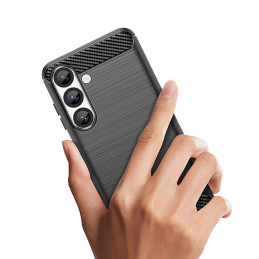 Anglies pluošto dėklas, skirtas „iPhone 16e“ – juodas